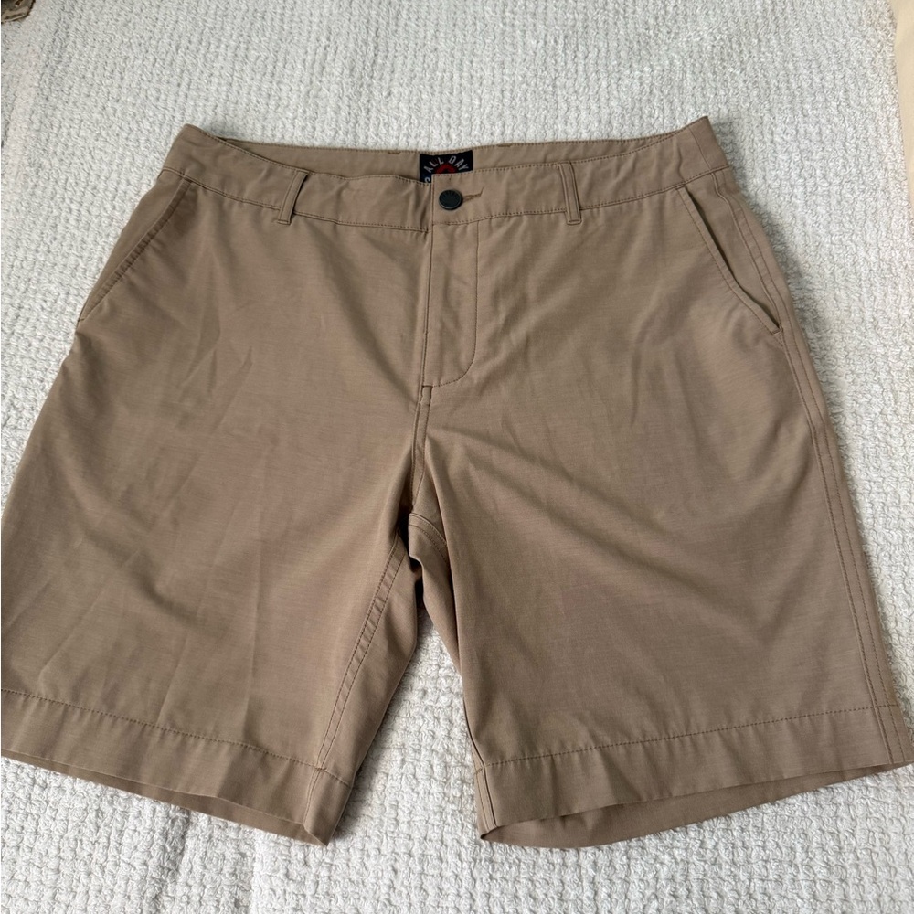 Faherty Flat Front Chino Shorts - Tan